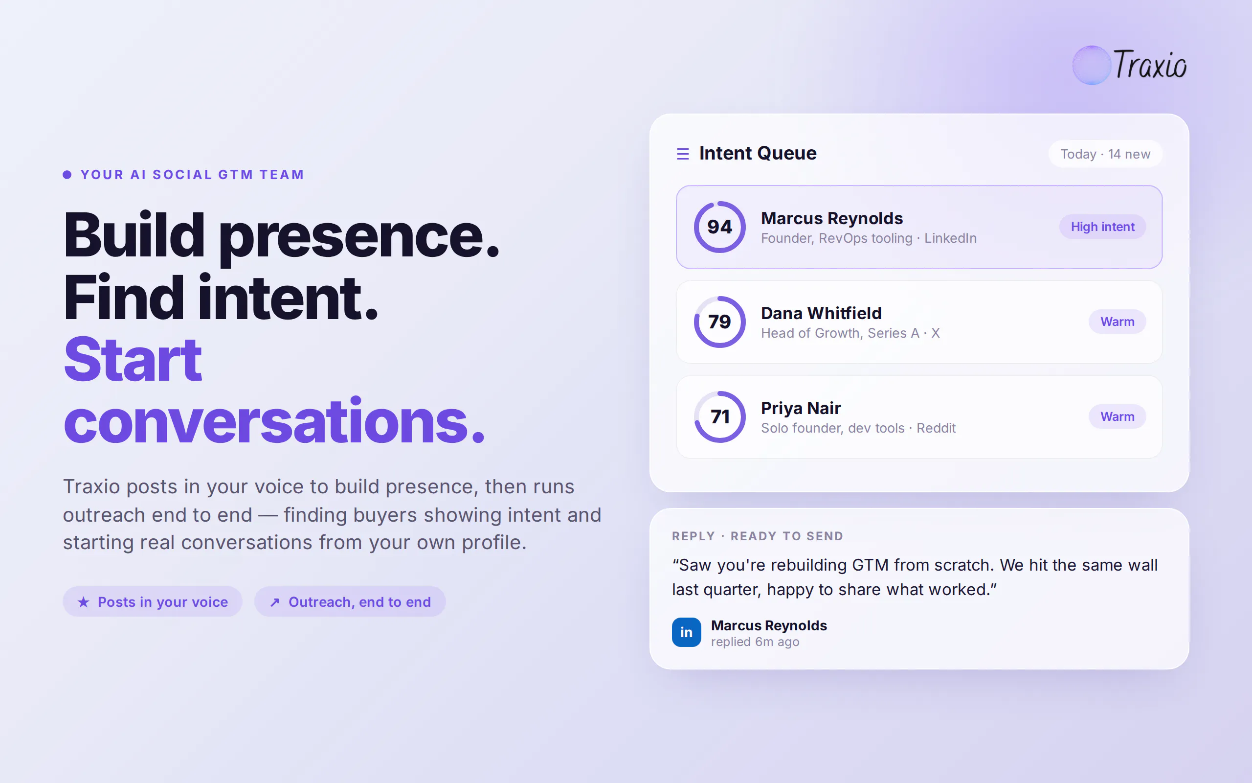 Traxio screenshot