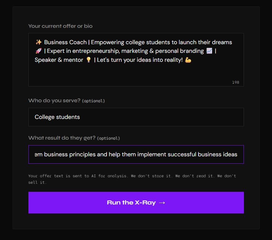 Offer X-Ray gallery image