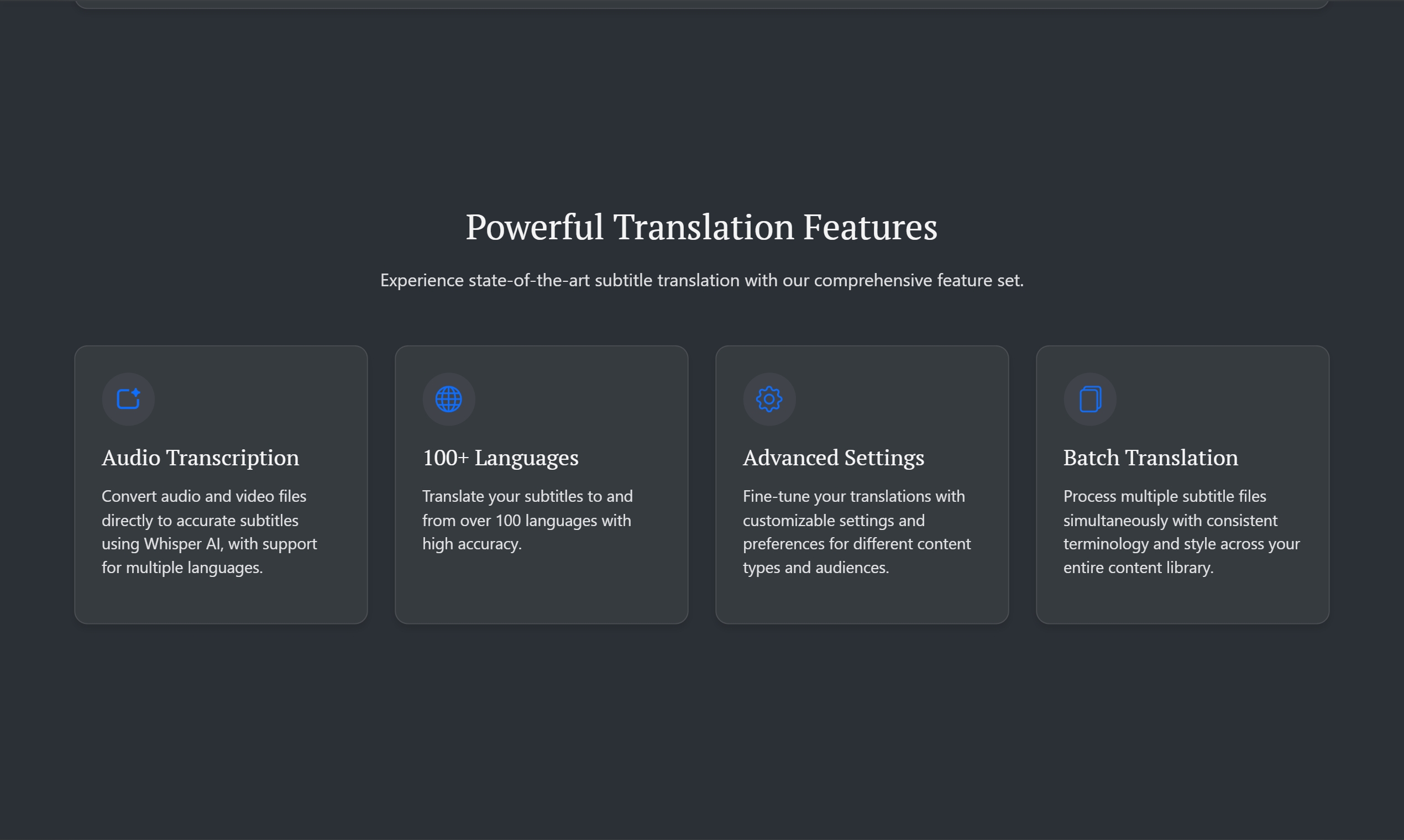 Gpt Subtitler — screenshot 2 showing tool features and UI