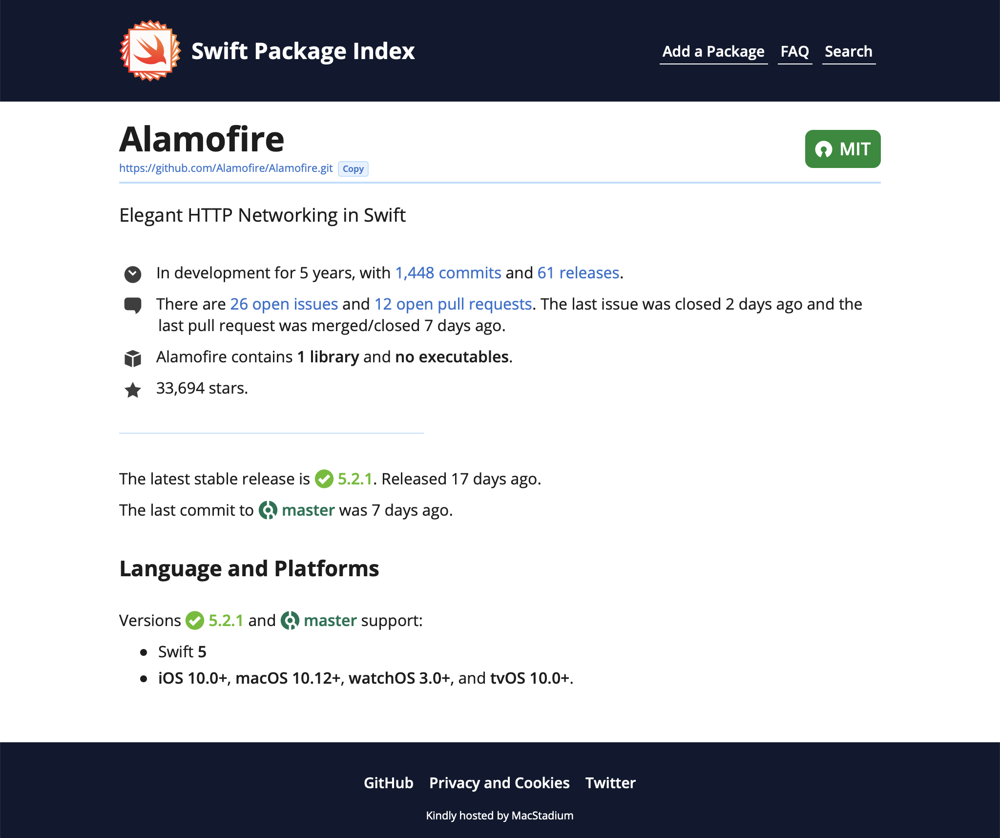 The Swift Package Index gallery image