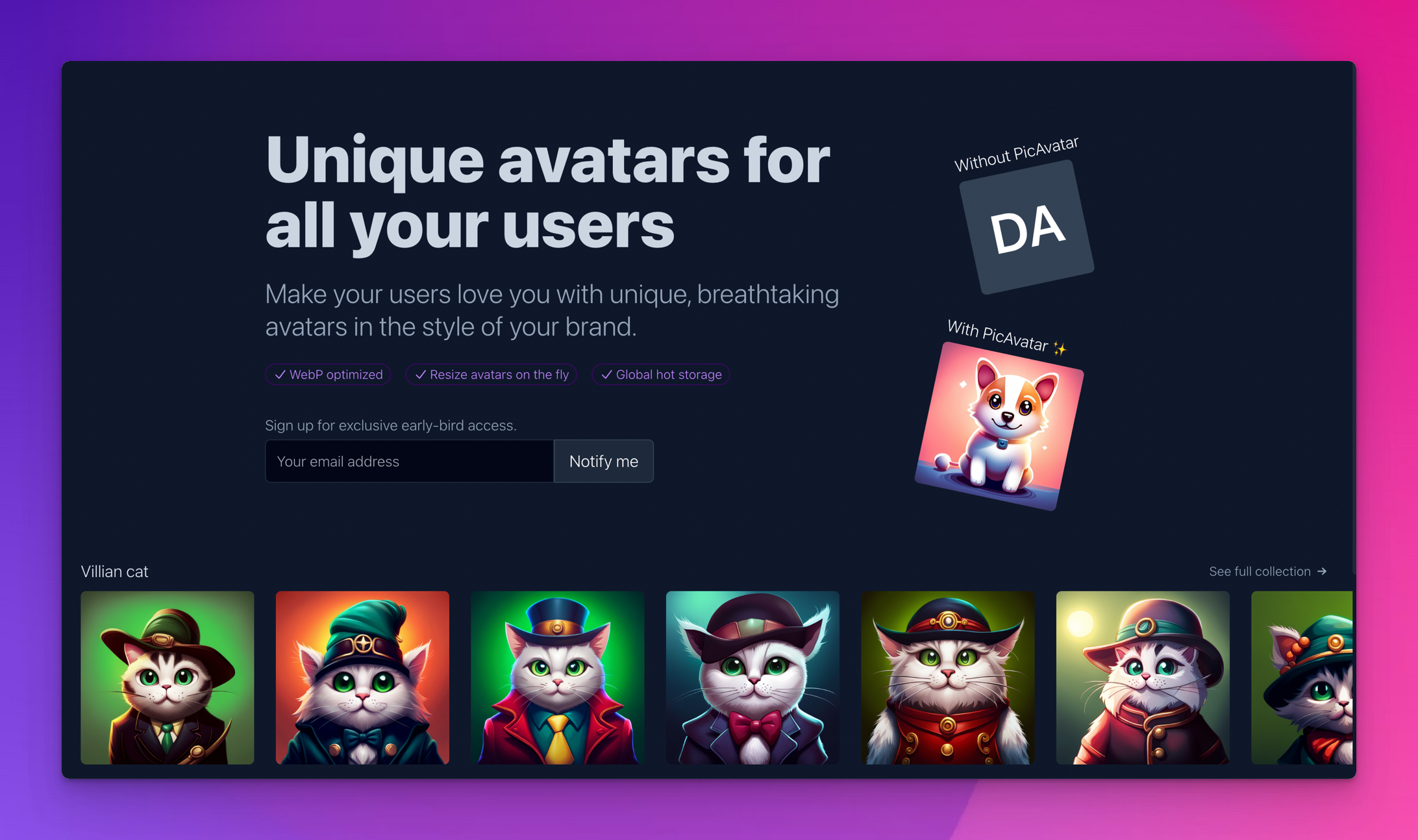 startuptile PicAvatar-Create stunning avatars for your apps with AI