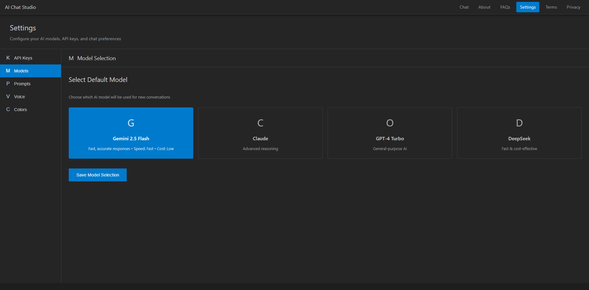 AI Chat Studio - Screenshot 2 showing product features and functionality