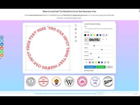 MockoFun Curved Text Generator gallery image