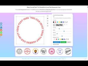 MockoFun Curved Text Generator gallery image