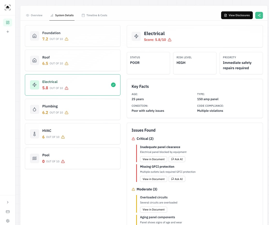 Truehouse AI: analyze home disclosures - Screenshot 4 showing product features and functionality