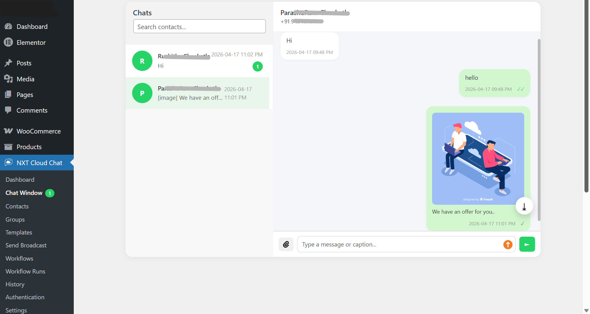 NXT Cloud Chat for WordPress gallery image