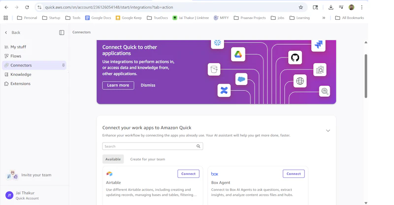 Amazon Quick Agent screenshot 4