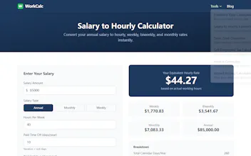 WorkCalc gallery image