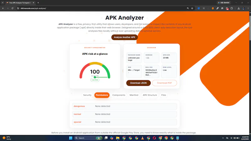 DDriveMode APK Analyzer screenshot 6