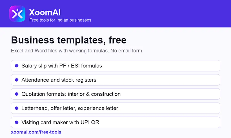 XoomAI Free Business Tools screenshot 3