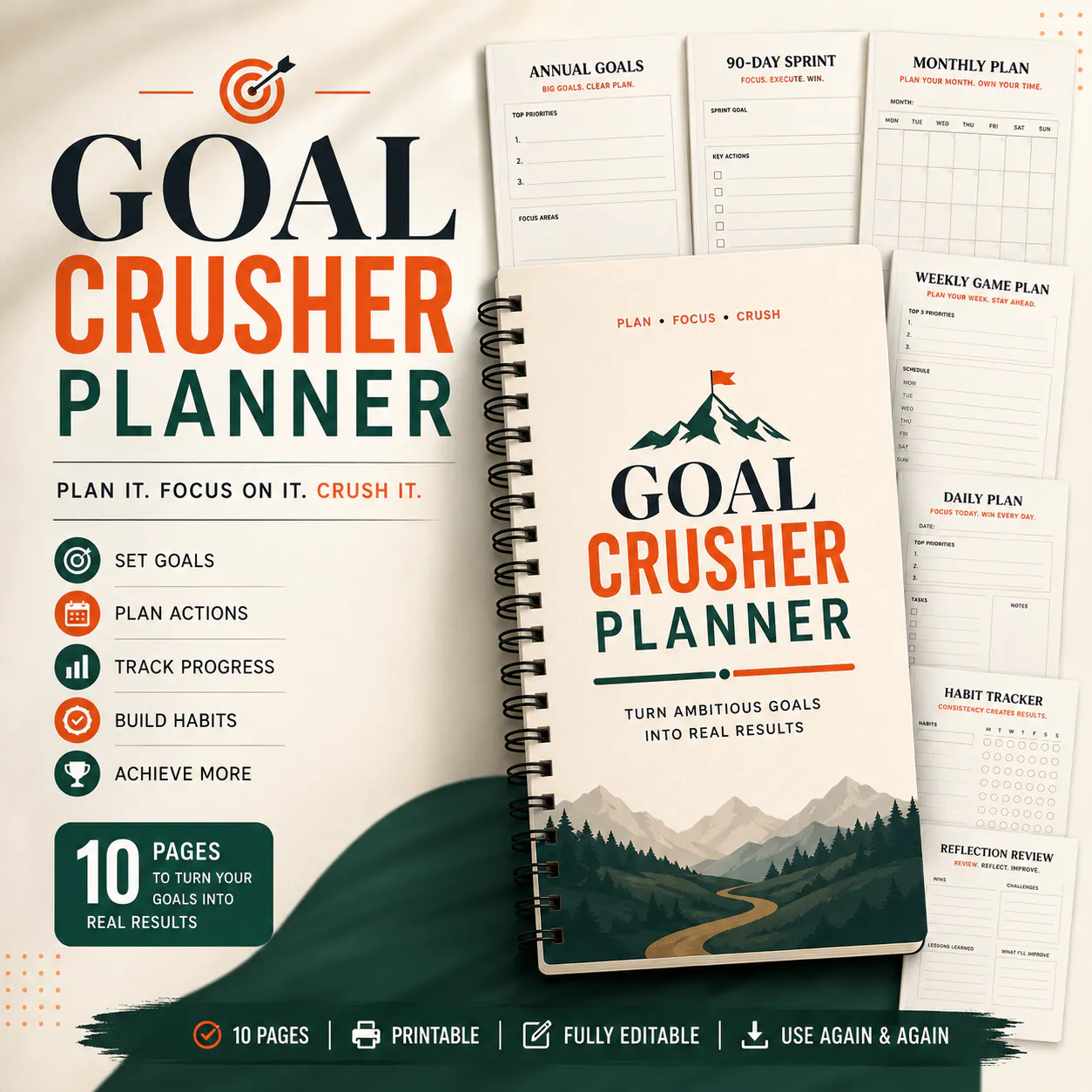 Goal Crusher Notion Planner
