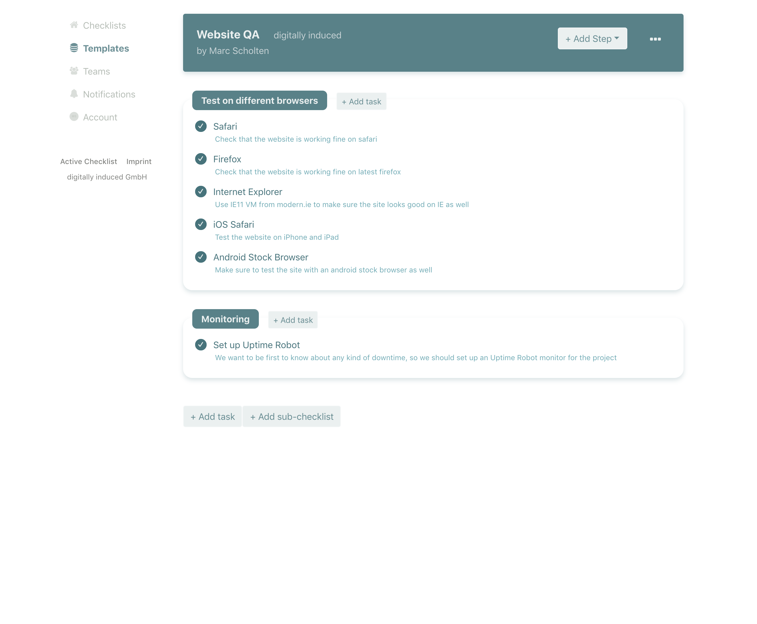Active Checklist gallery image