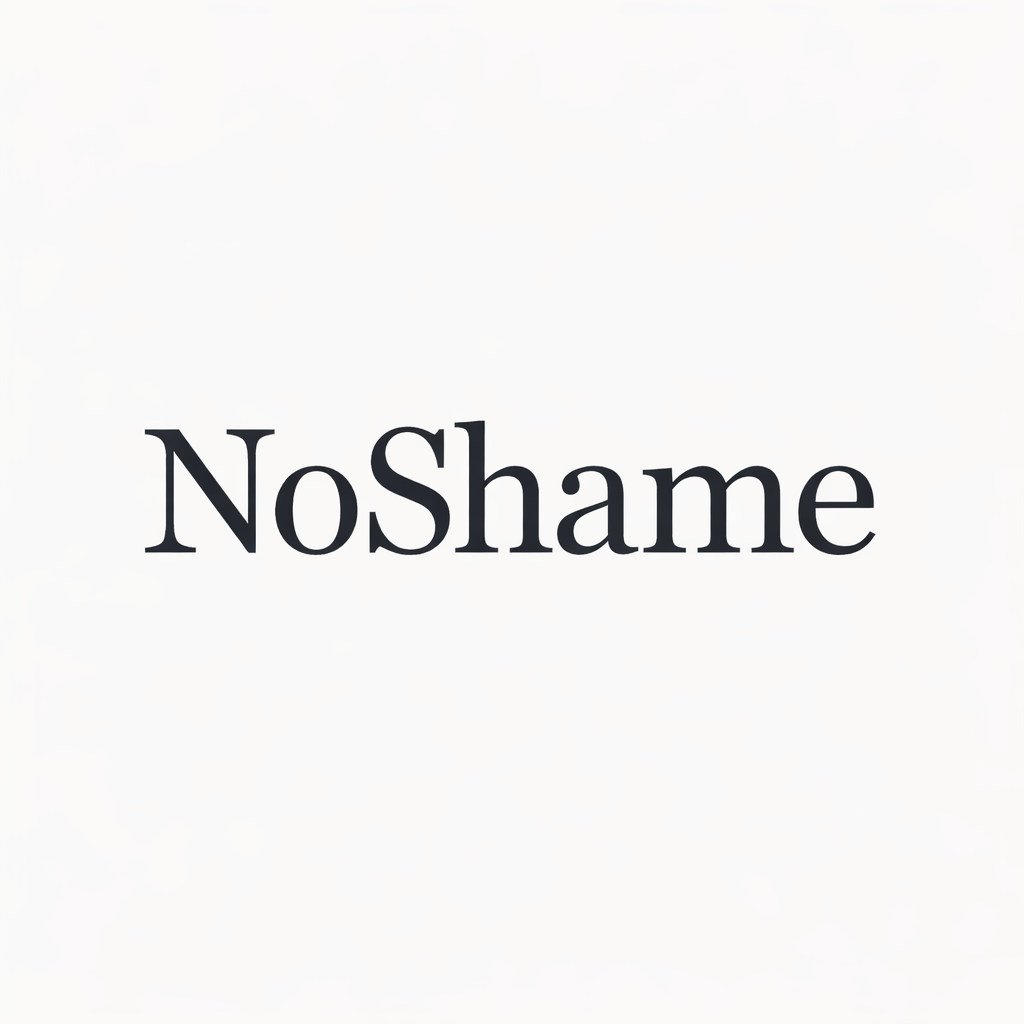 NoShame - Product Hunt launch logo and brand identity