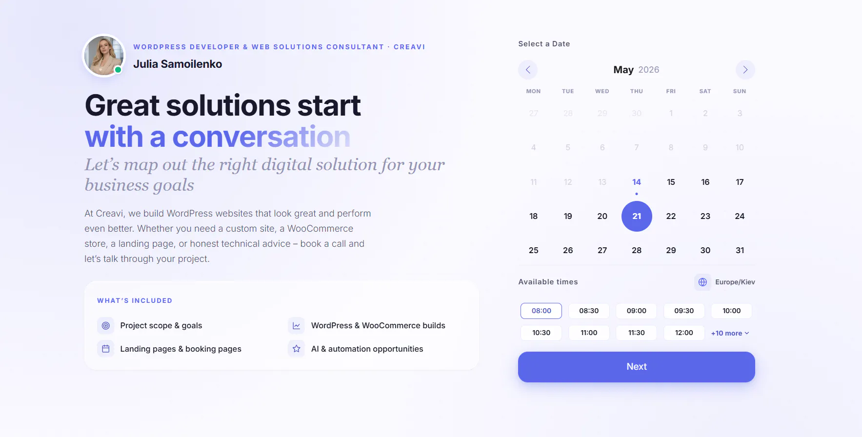 Creavi Appointment Booking Calendar gallery image