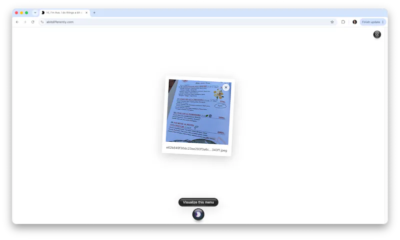 Restaurant Menu Visualizer screenshot 3