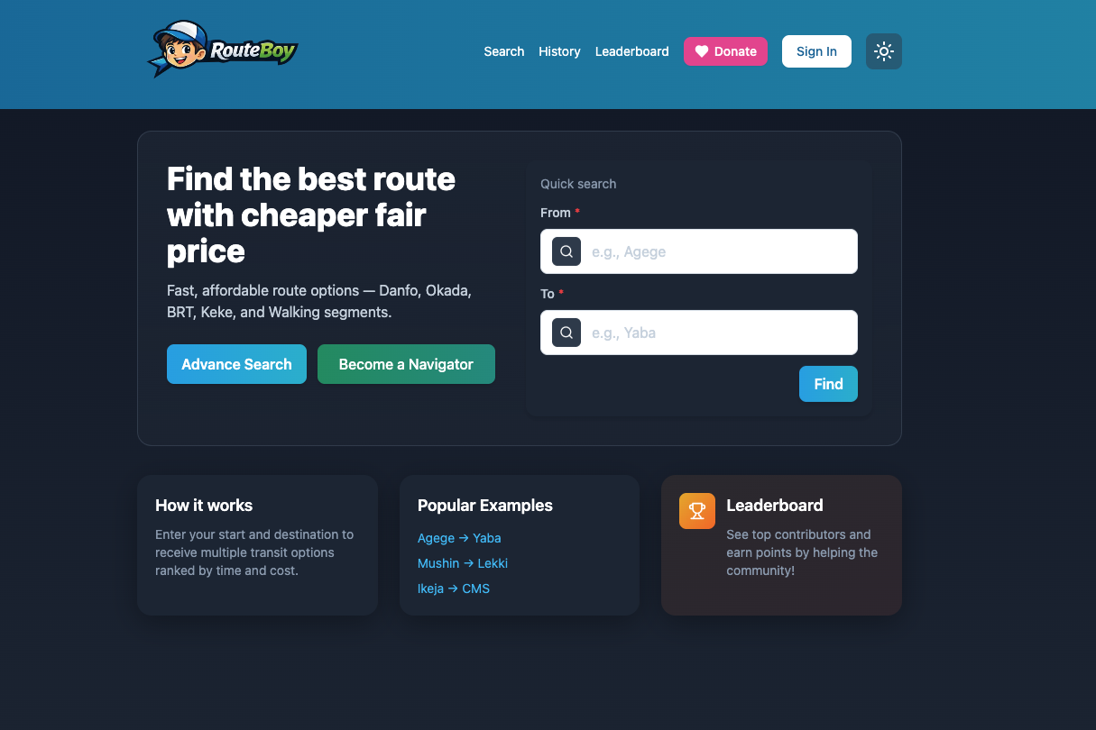 RouteBoy gallery image