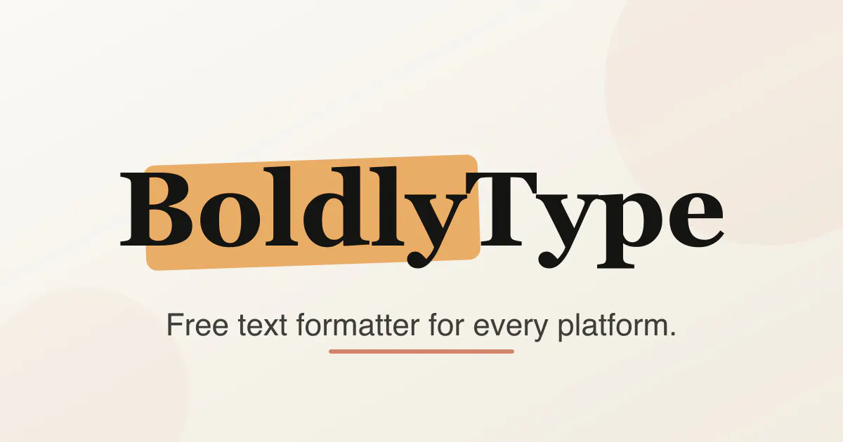 BoldlyType gallery image
