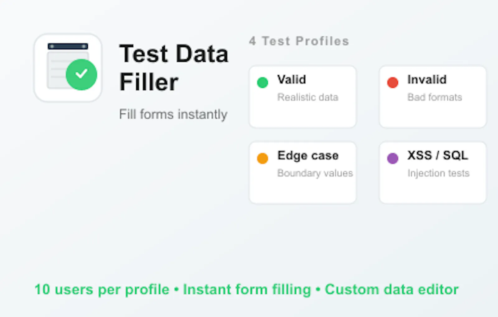 Test Data Filler screenshot 2