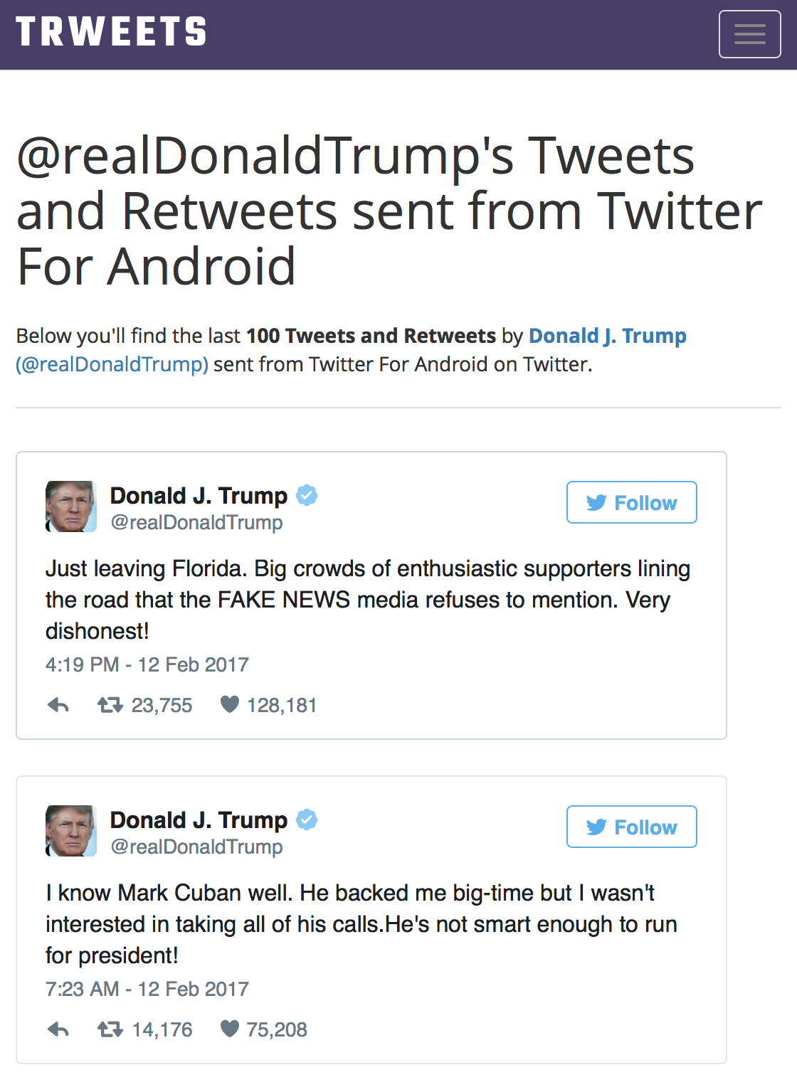 TRWEETS gallery image