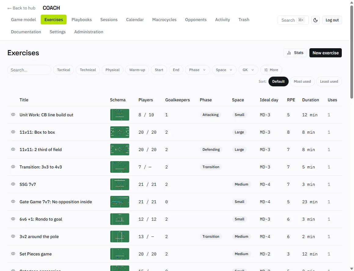Football / Soccer Coach Platform screenshot