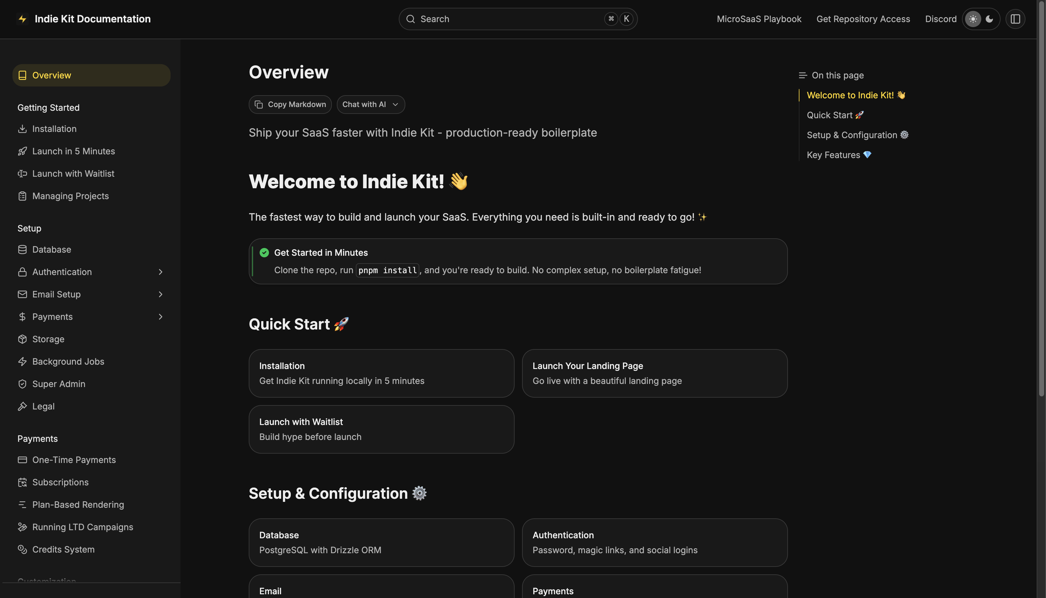 Indie Kit + AI Rules - Screenshot 2 showing product features and functionality