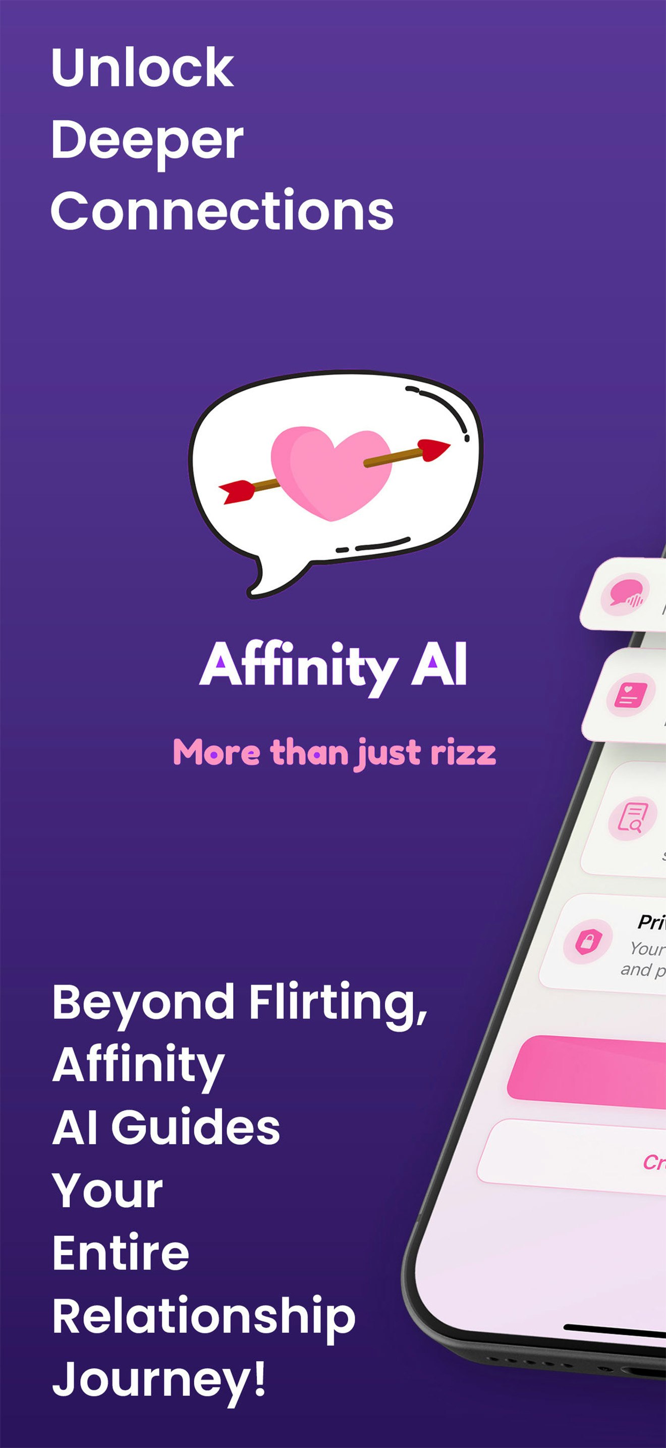 Affinity AI - Más que solo rizz - #1 Compañero de relación de IA media 1