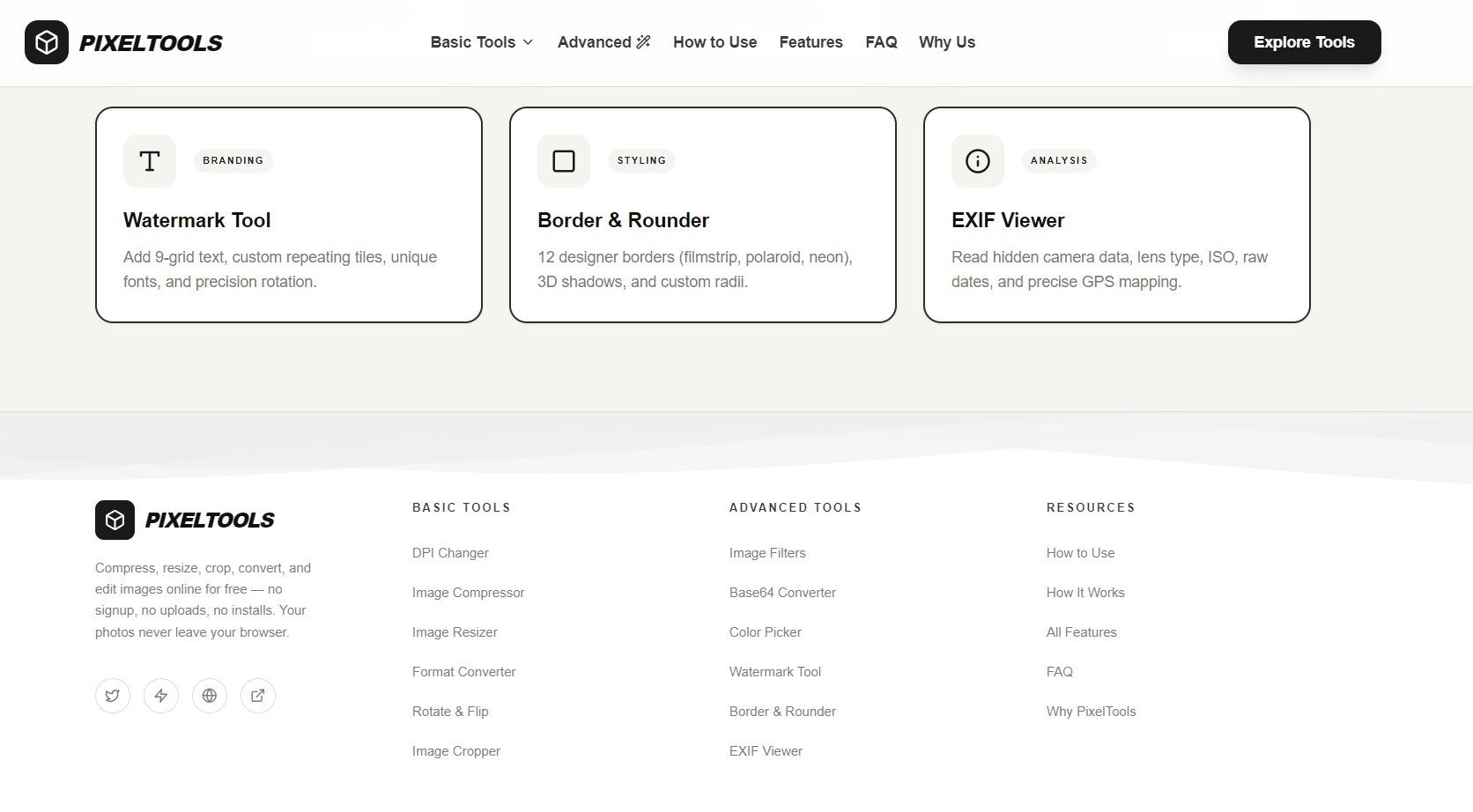 PixelTools7 – Free Online Image Toolkit gallery image