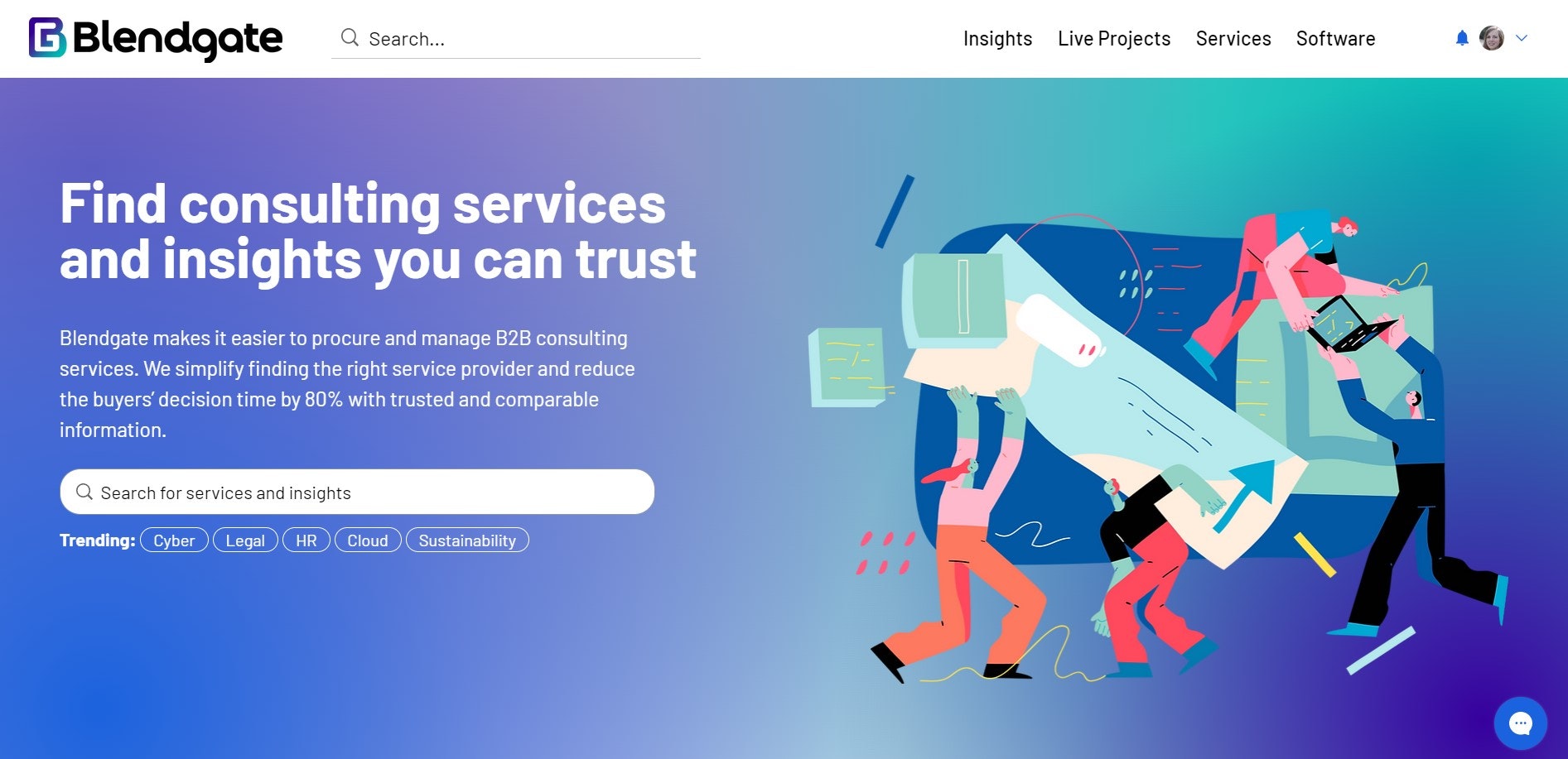وسائط شبكة السوق الاستشارية للتكنولوجيا B2B - تبسيط المشتريات والتسليم الاستشارية للتكنولوجيا B2B 1
