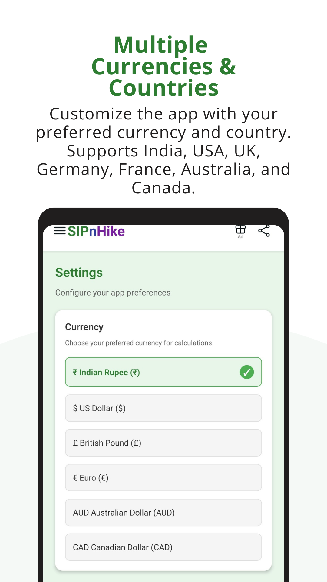 SIPnHike - Screenshot 5 showing product features and functionality