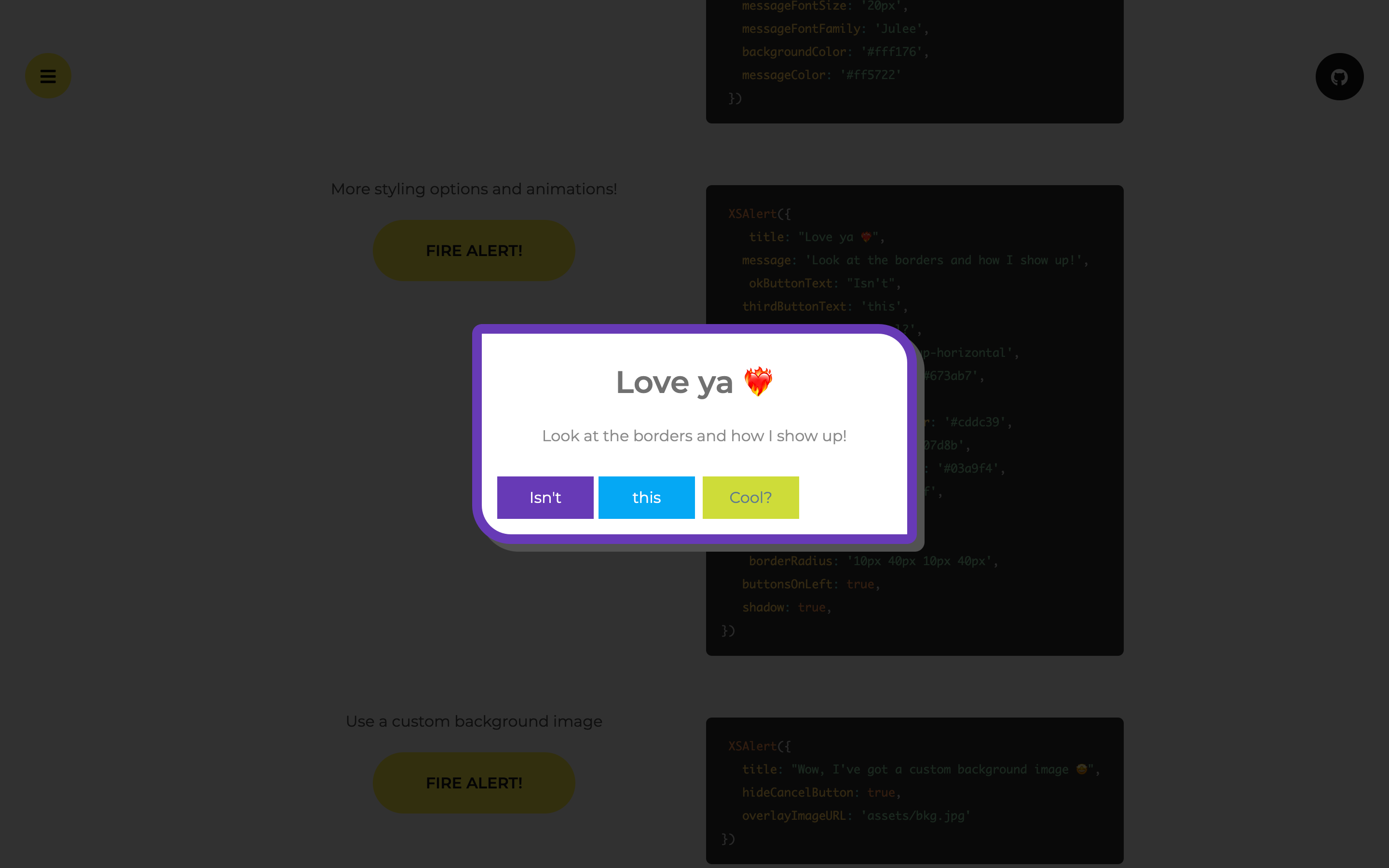 XSALERT - 一個不錯的，響應且完全可定制的JavaScript警報 media 3