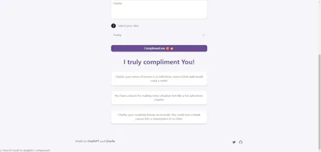 AIcompliment.me gallery image