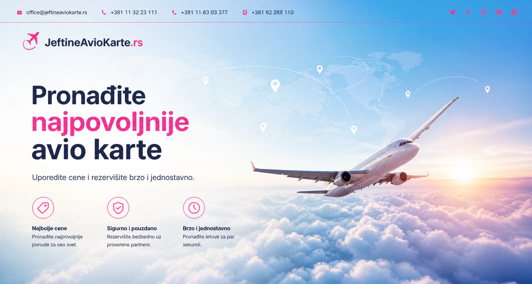 Jeftineaviokarte.rs pronadjite najbolje