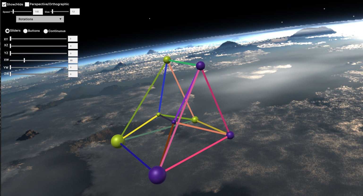 4D Visualization Simulator using Unity3D gallery image