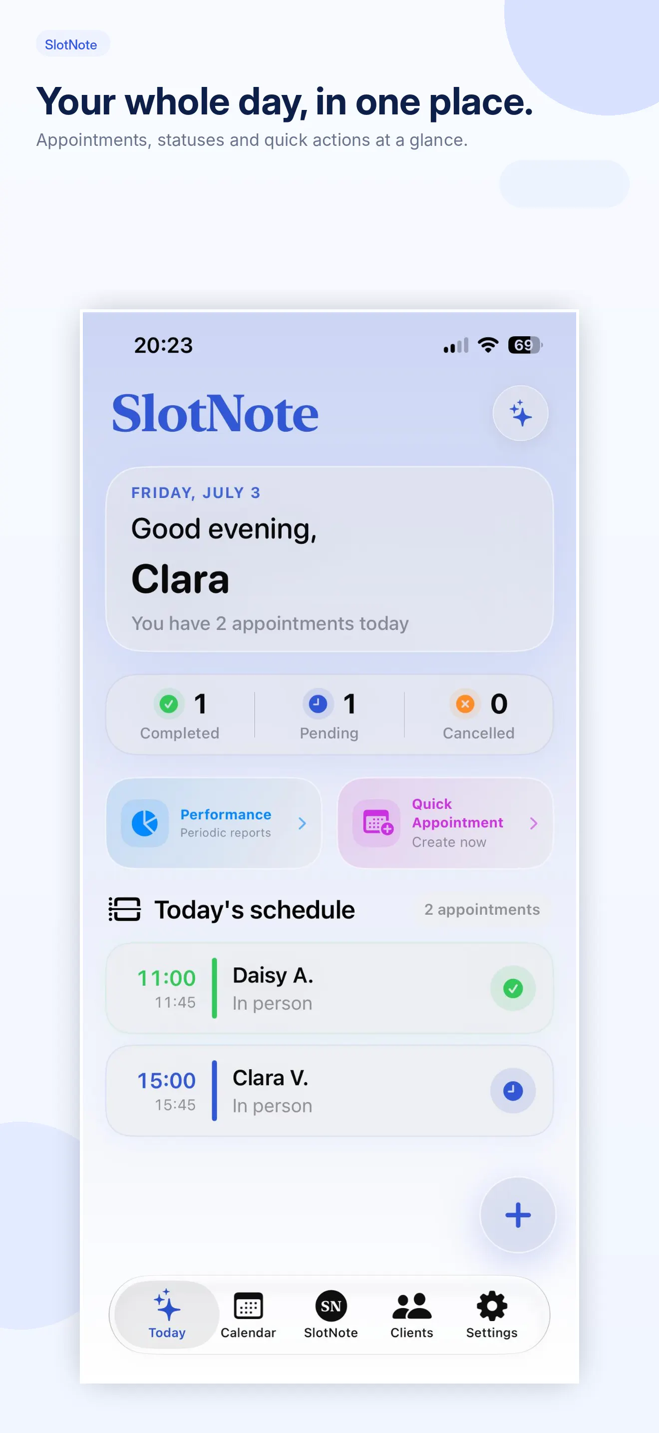 SlotNote: A smarter professional workday gallery image
