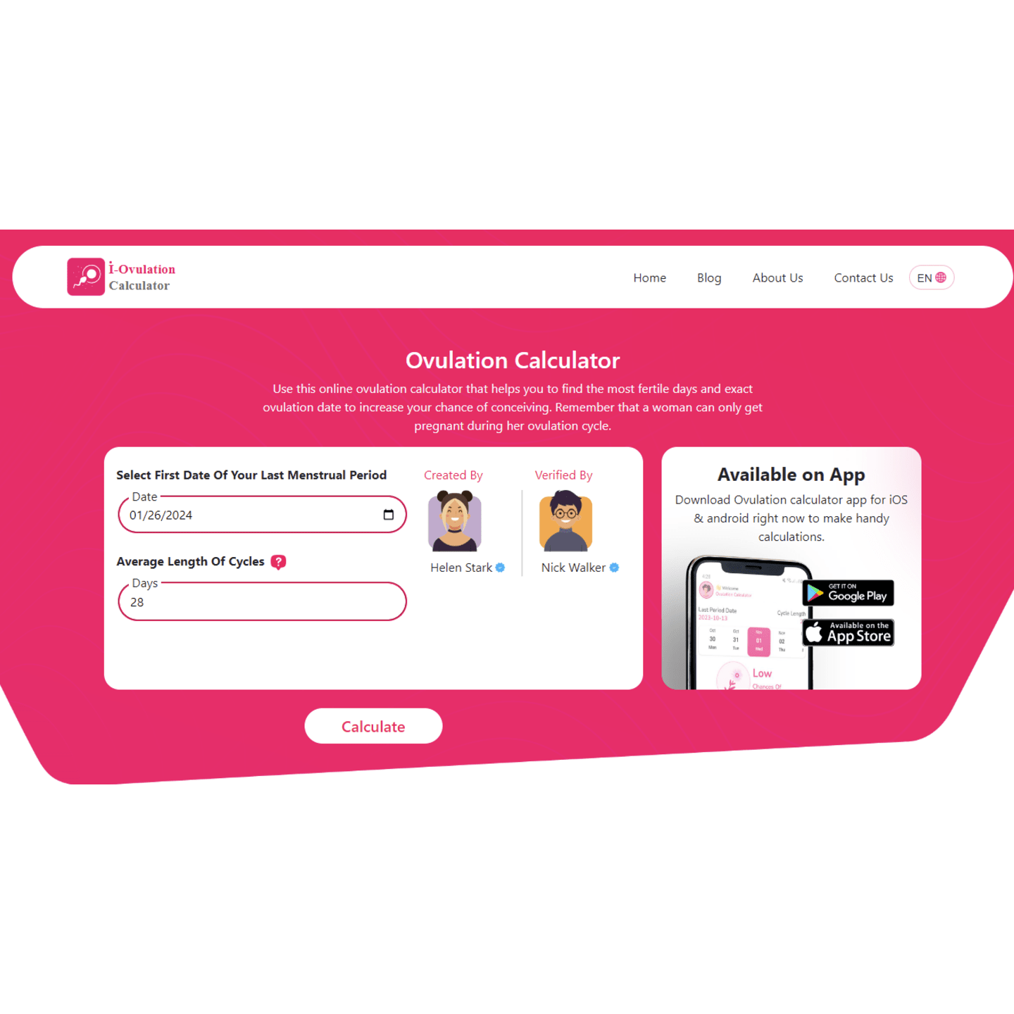 Calcolatore di ovulazione - Il calcolatore di ovulazione ti aiuta a trovare i tuoi giorni più fertili. media 1