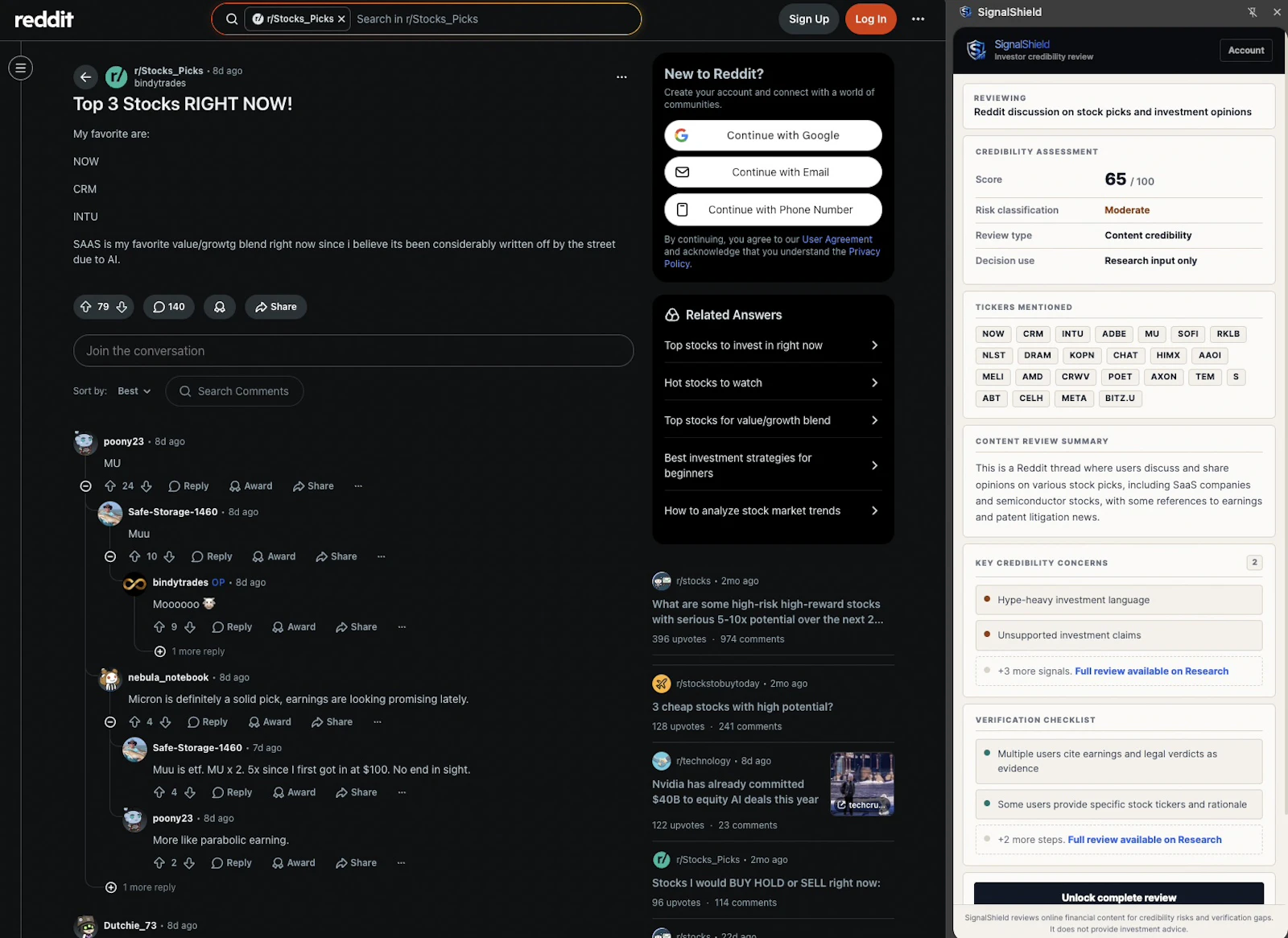 SignalShield: Verify Market Narratives screenshot 10