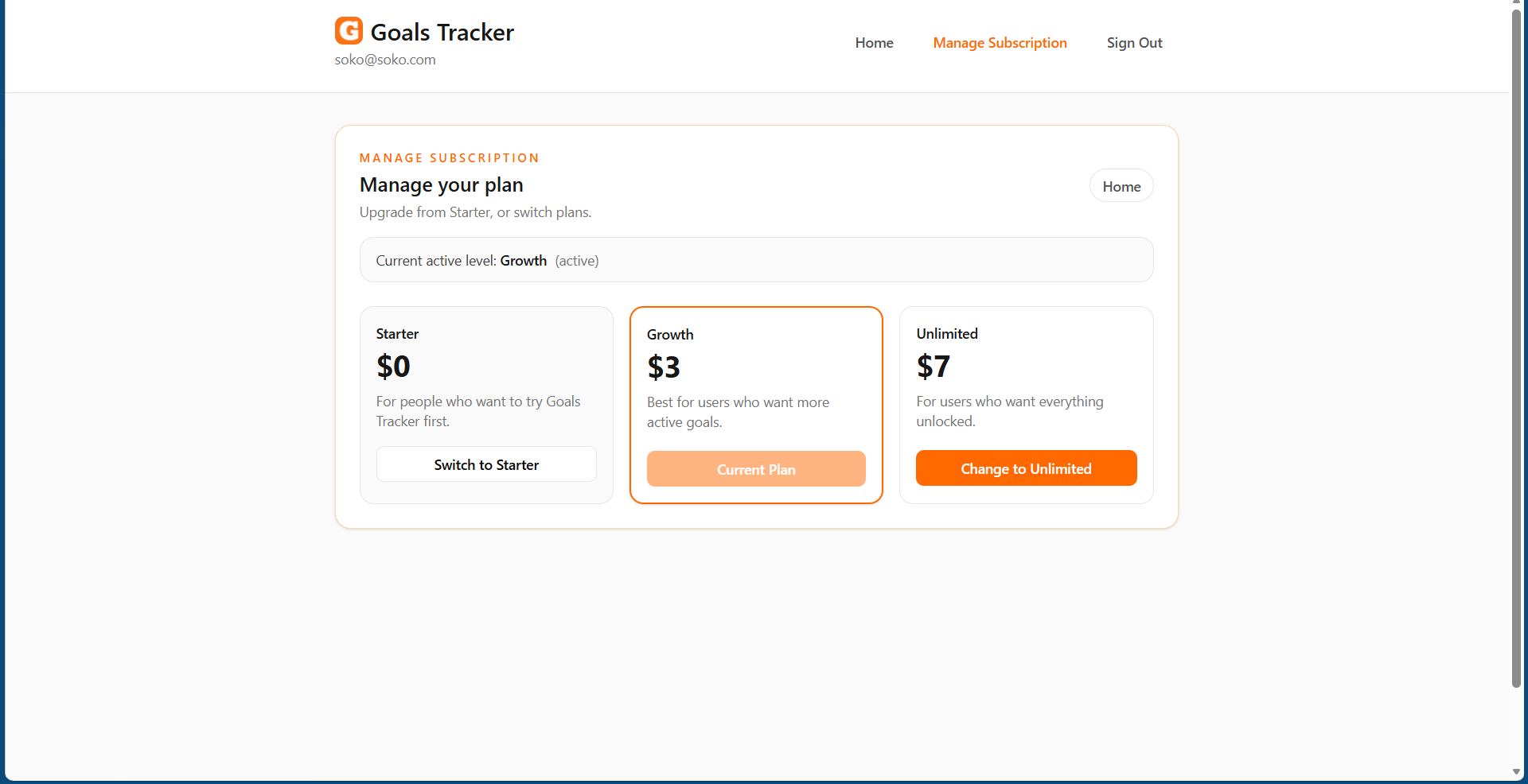 Goals Tracker gallery image