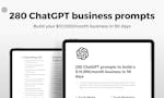 280 ChatGPT business prompts to $10k/mo image