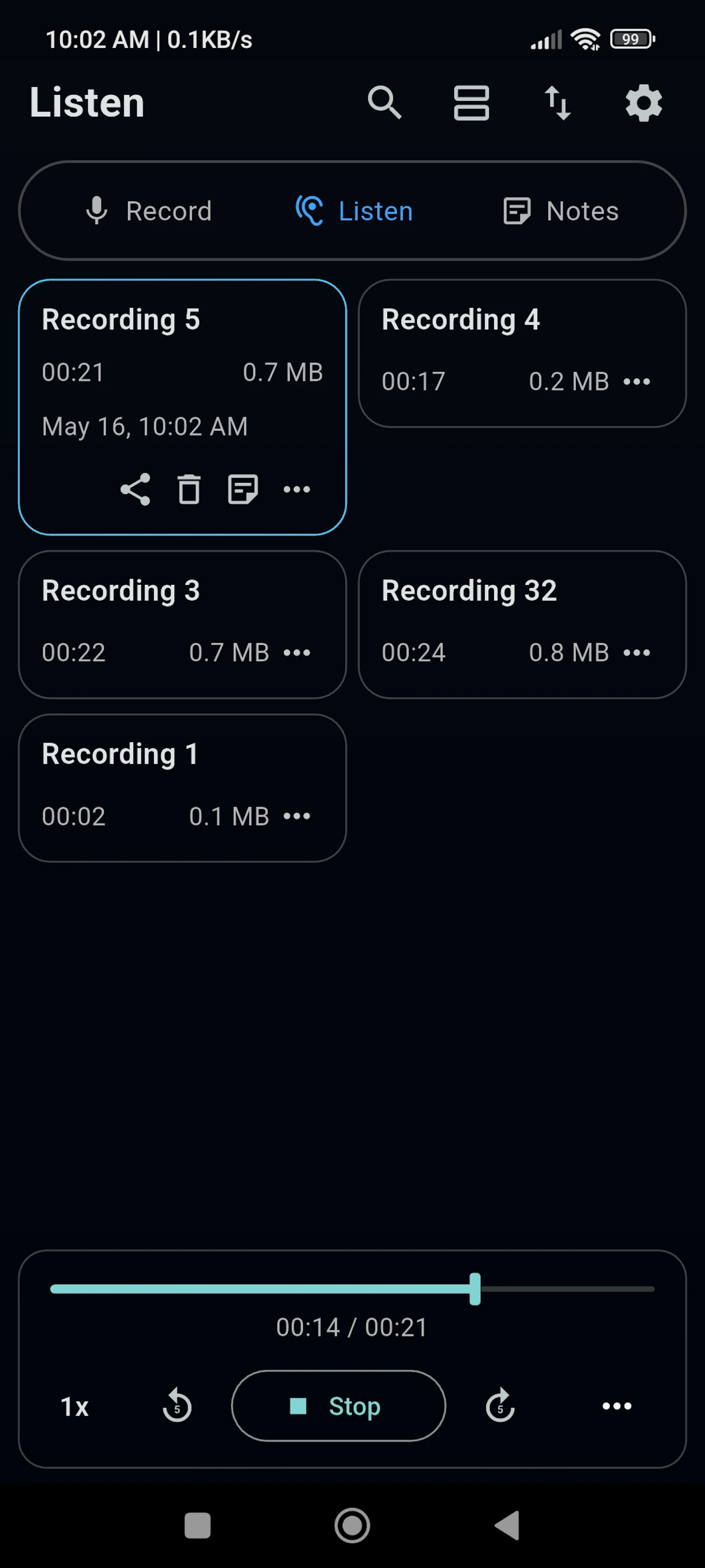 Hands Free Notes Offline screenshot 4