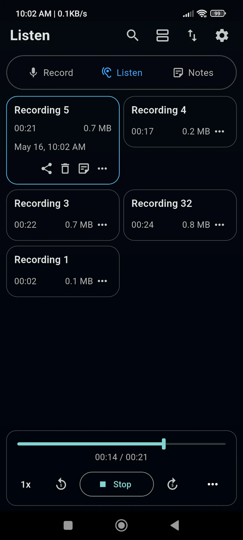 Hands Free Notes Offline screenshot 4