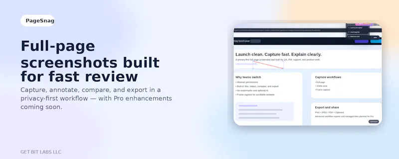 PageSnag screenshot 3