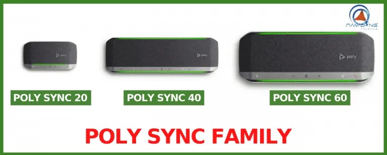 Poly Sync 가족 컨퍼런스 연사 - 사운드 솔루션 폴리 싱크 패밀리 미디어 1
