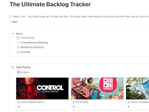 The Ultimate Backlog Tracker gallery image