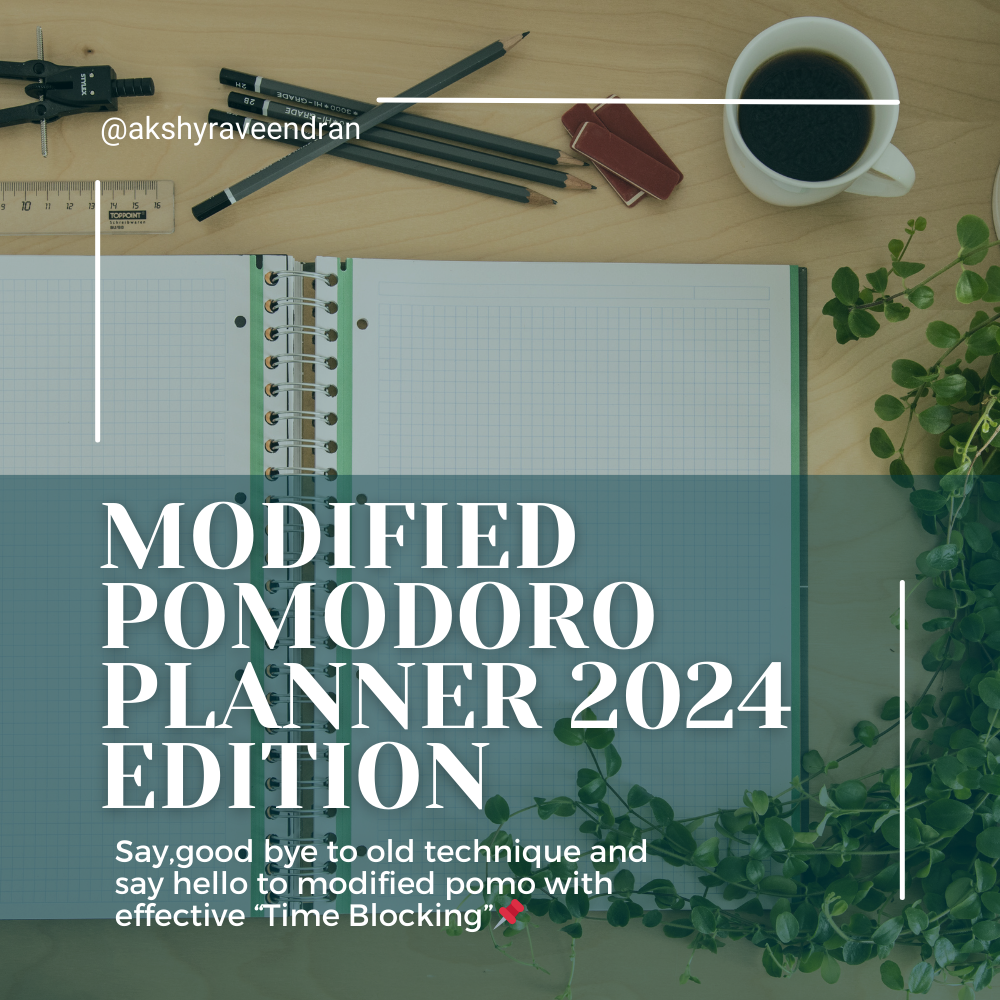 수정 된 Pomodoro 플래너 - 시간 블록의 힘 미디어 1