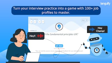 Image of a person utilizing an AI-powered interview preparation tool