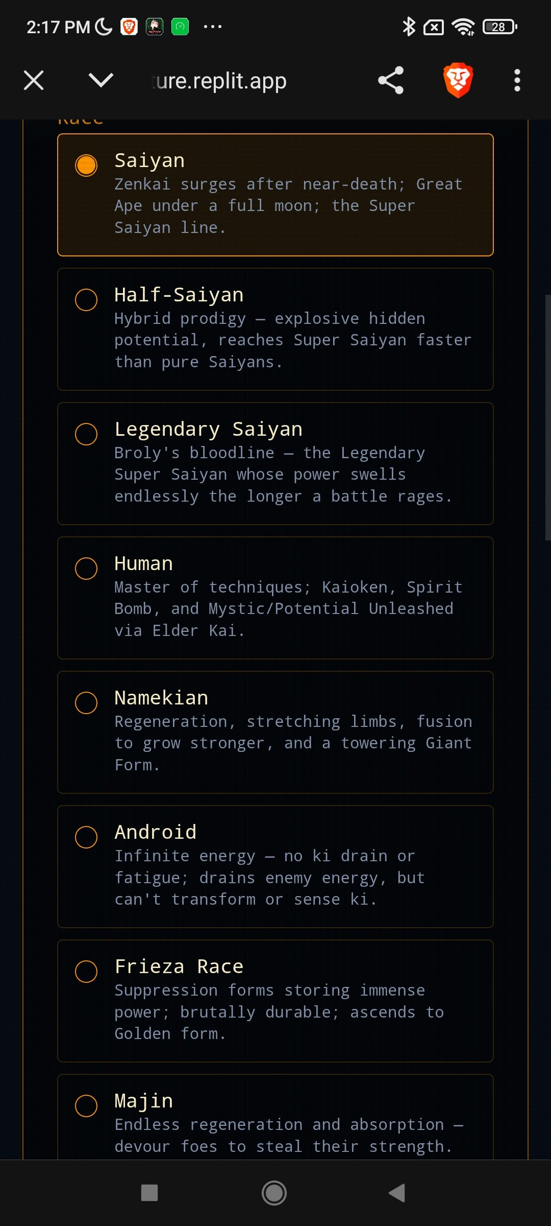 Dbz Fan Made Text RPG by XxxBlazen gallery image