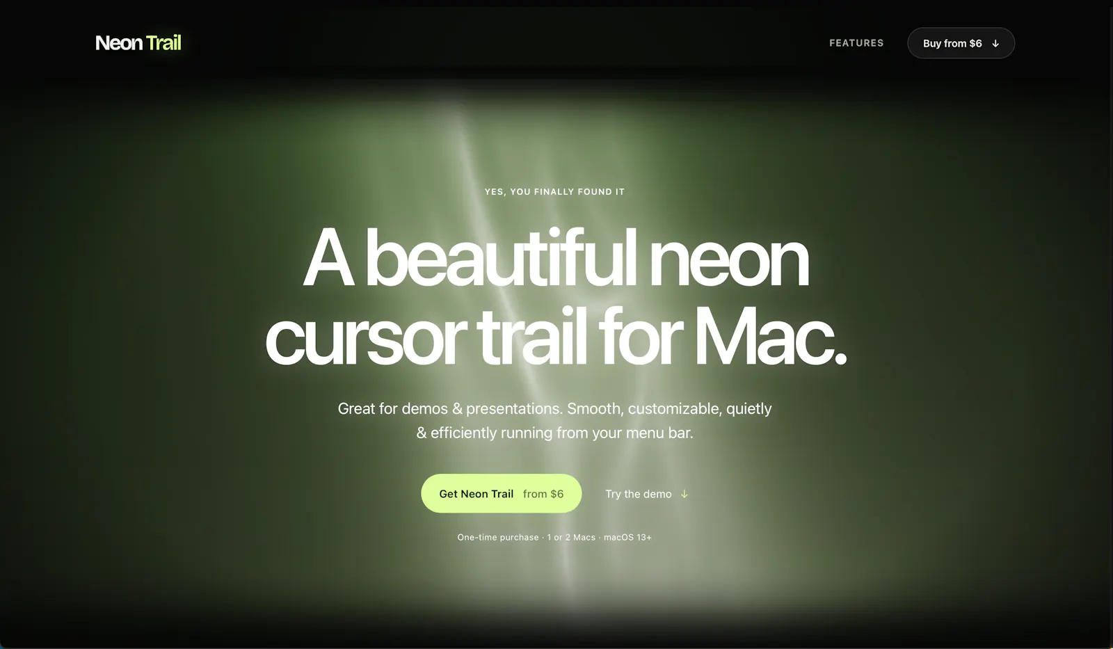 Neon Trail for Mac screenshot 2