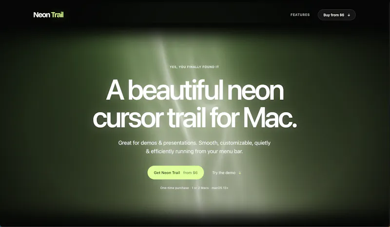 Neon Trail for Mac screenshot 2