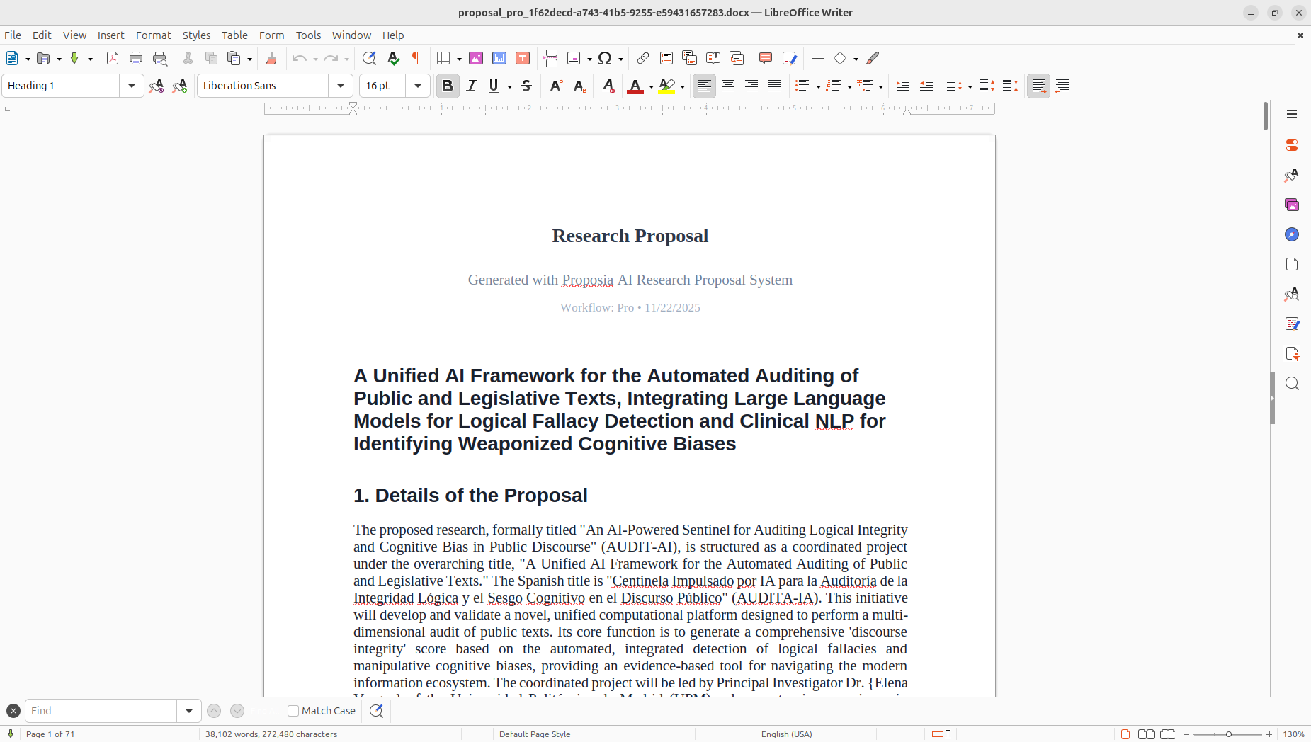 PROPOSIA - Screenshot 2 showing product features and functionality