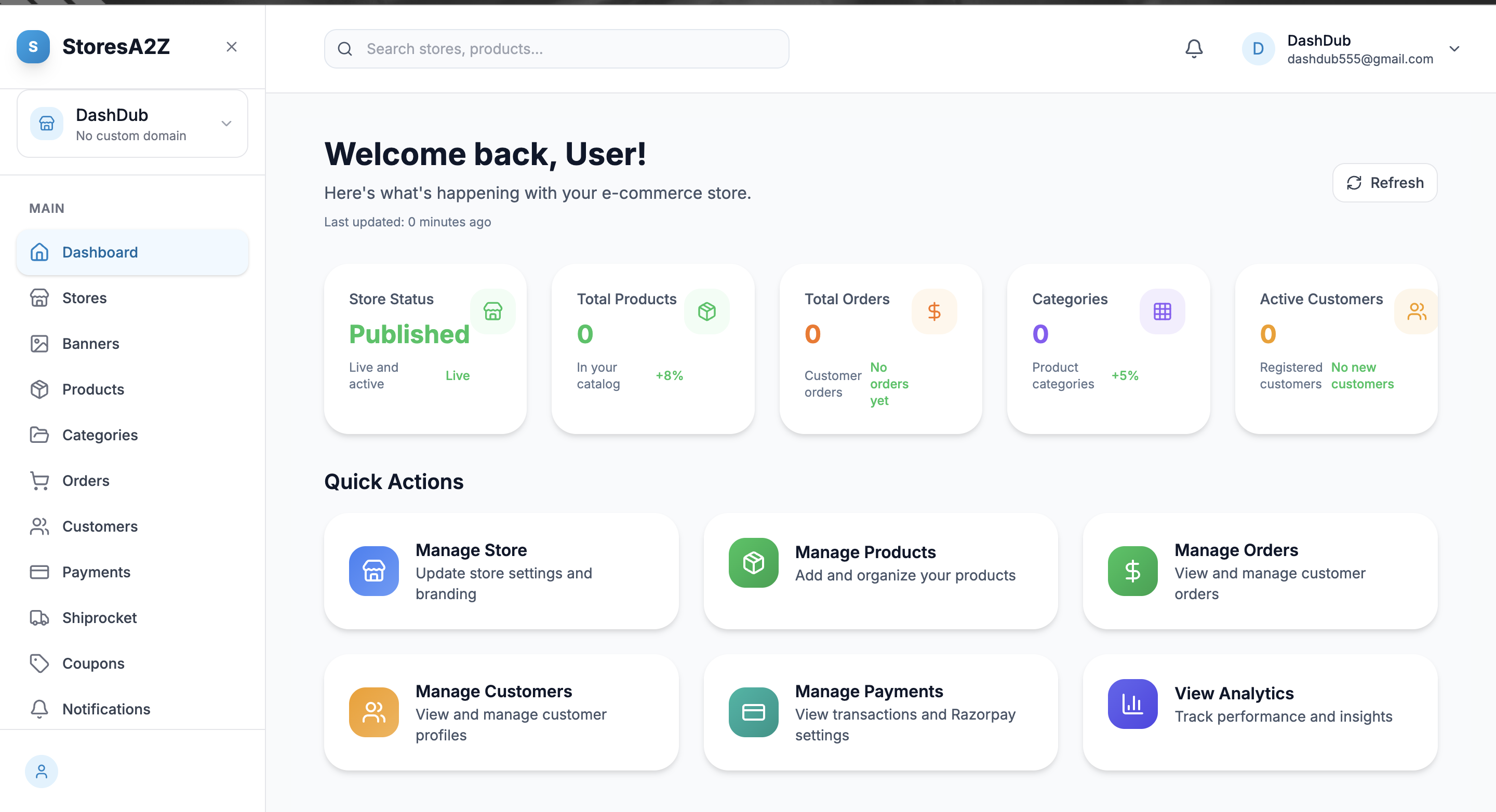 StoresA2Z NoCode Ecommerce App Builder  - Screenshot 4 preview